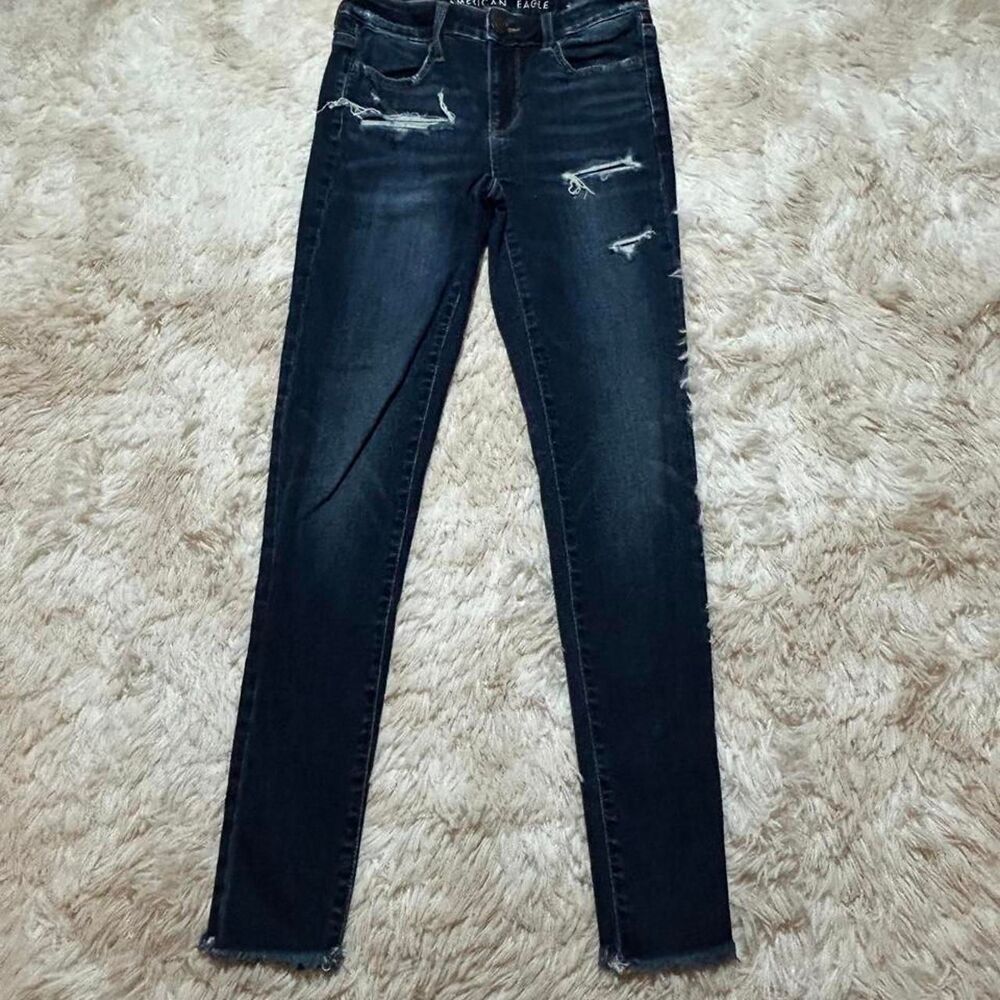 American-eagle Women's Blue and Navy Jeans
